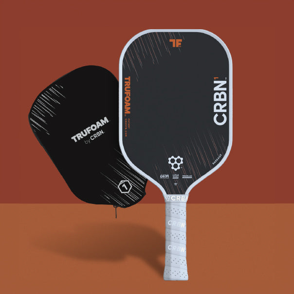 CRBN¹ TruFoam Barrage elongated long handle pickleball paddle