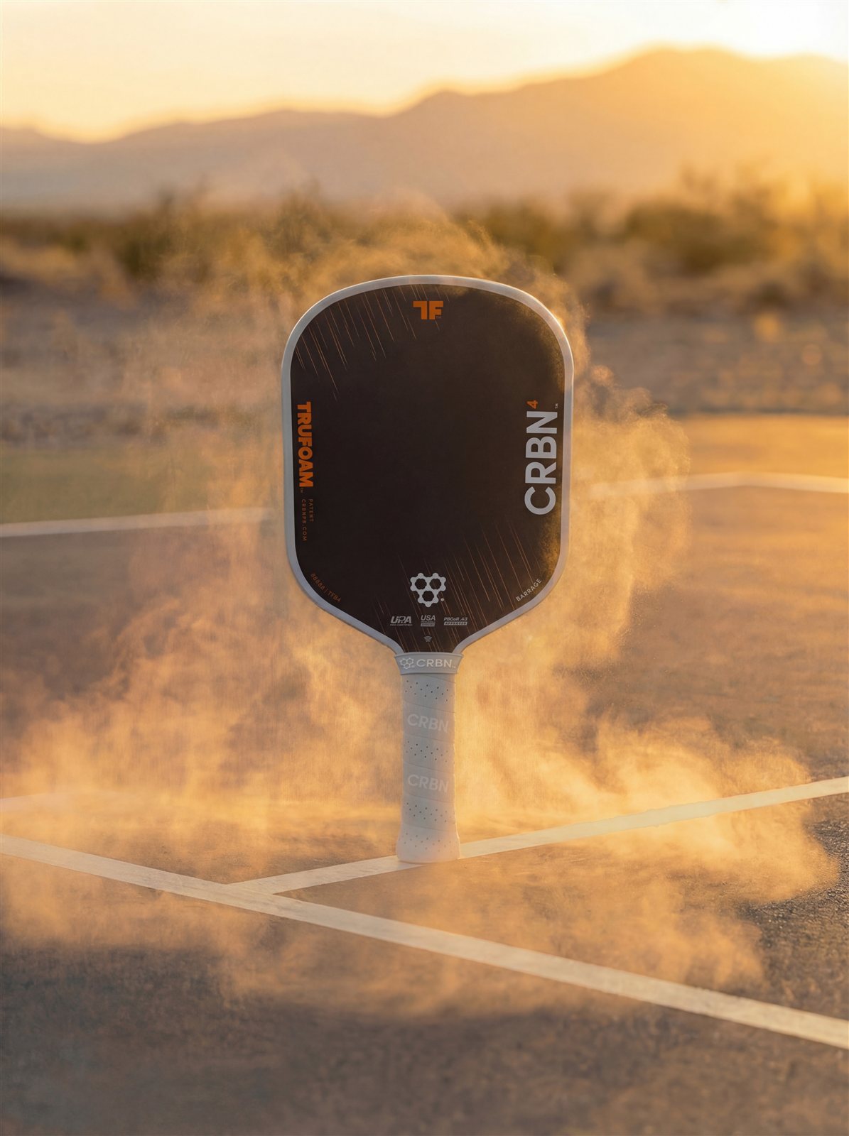 CRBN⁴ TruFoam Barrage hybrid AeroCurve pickleball paddle